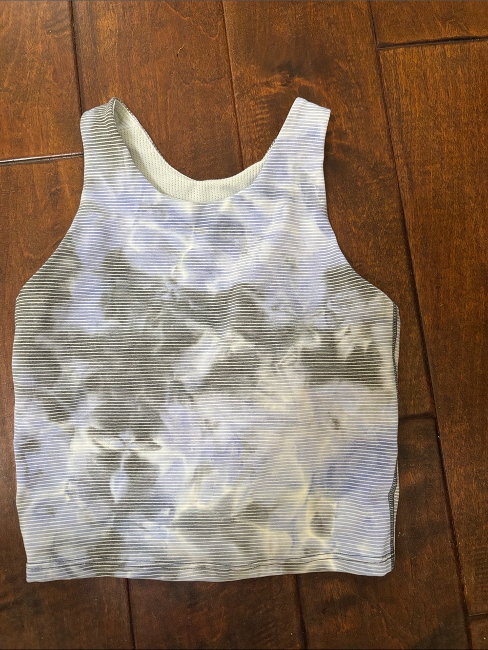Girls  Sleeveless Tie-Dye Ribbed Tank Top - Light Purple Athleta